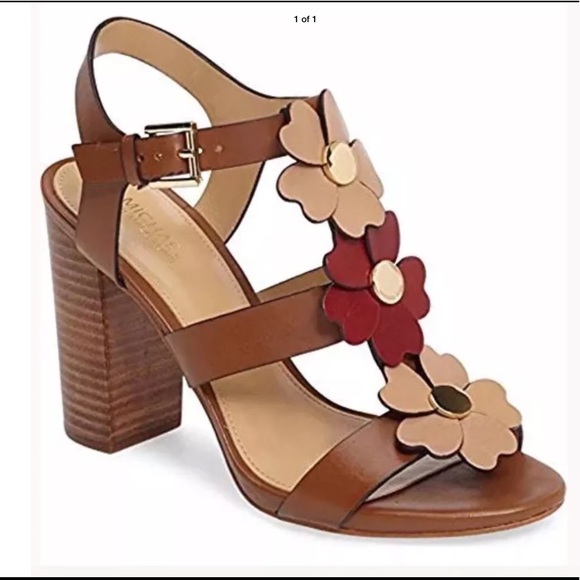 michael kors floral sandals